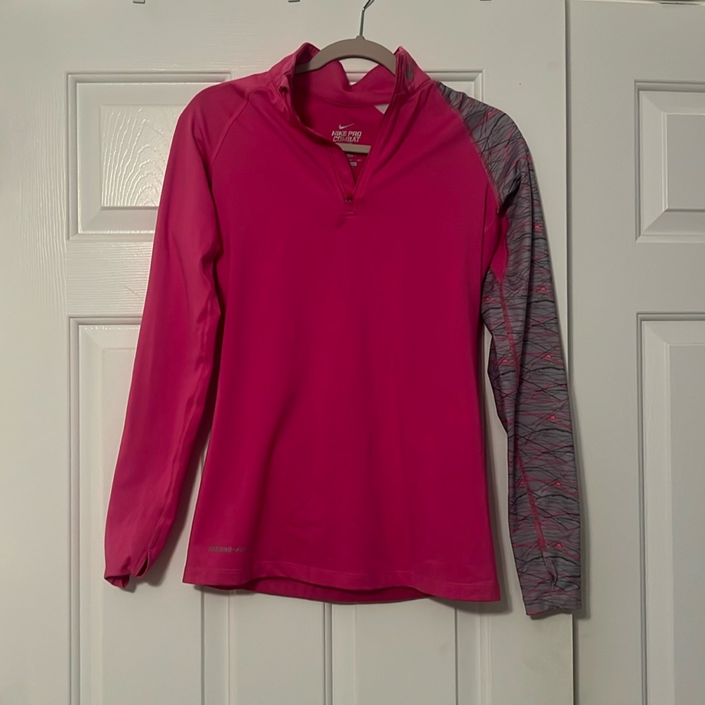 Nike Pro Combat Jacket - Athletic wear - Size Medium - Pink and Gray